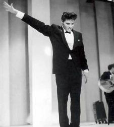 Elvis on stage
