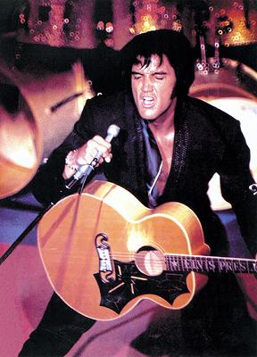 Elvis Presley gone wildly
