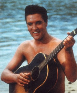 Elvis Presley half nude
