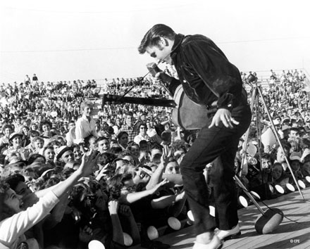 Elvis Presley in black

