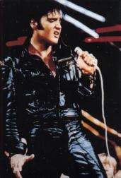 Elvis Presley in leather

