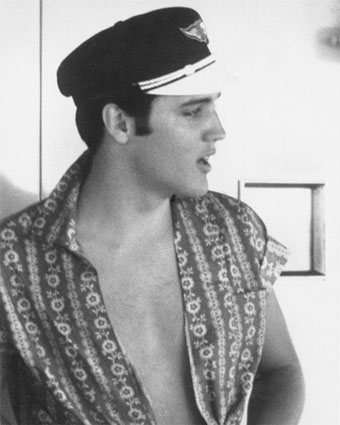 Elvis Presley in summer outfit
