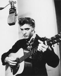 Elvis Presley in the studio
