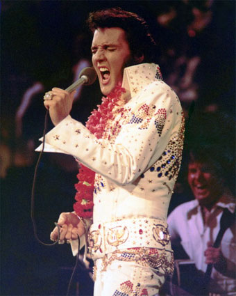 Elvis Presley singing
