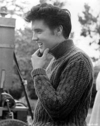 Elvis Presley smiling charmly