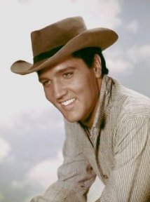 Elvis Presley wearing a cowboy hat
