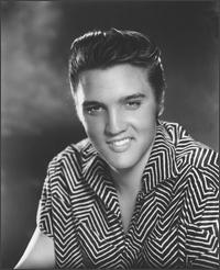 Elvis Presley wearing summer shirt
