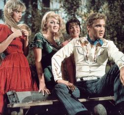 Elvis Presley with girls