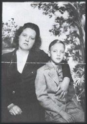 Elvis Presley with his mother, Gladys