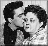 Elvis Presley with his mother