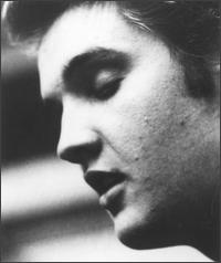 Elvis Presley's young face
