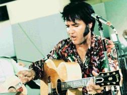 Elvis singing with passion