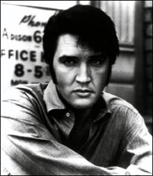 Elvis with medium hairstyle