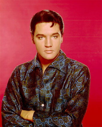 Handsome and charming Elvis Presley

