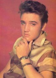 young Elvis Presley with wavy hair